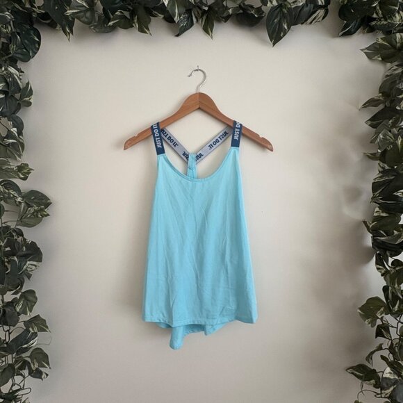 Nike Dri-Fit Athletic Racerback Scoop Neck Running Tank Top Blue Women’s Sz S - Picture 1 of 7